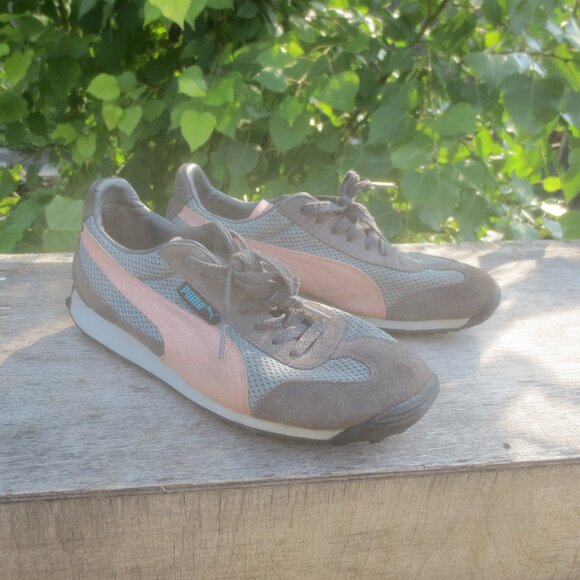 Athletic Sneakers Puma Anjan Sports Shoes Pink and Gray - Size 9 Women's. - Picture 1 of 13
